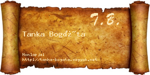 Tanka Bogáta névjegykártya